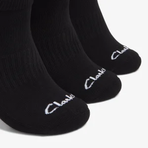 Clarks 3 Pack Athletic< Socks | Accessories