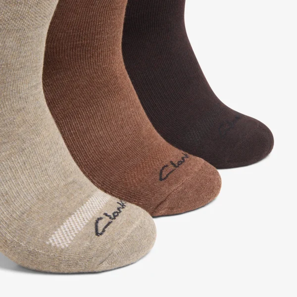 Clarks 3 Pack Sport Crew Sock< Accessories | Socks
